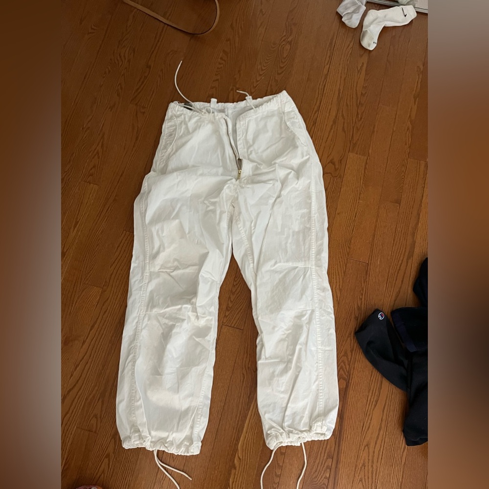 Urban outfitters parachute pants white new!